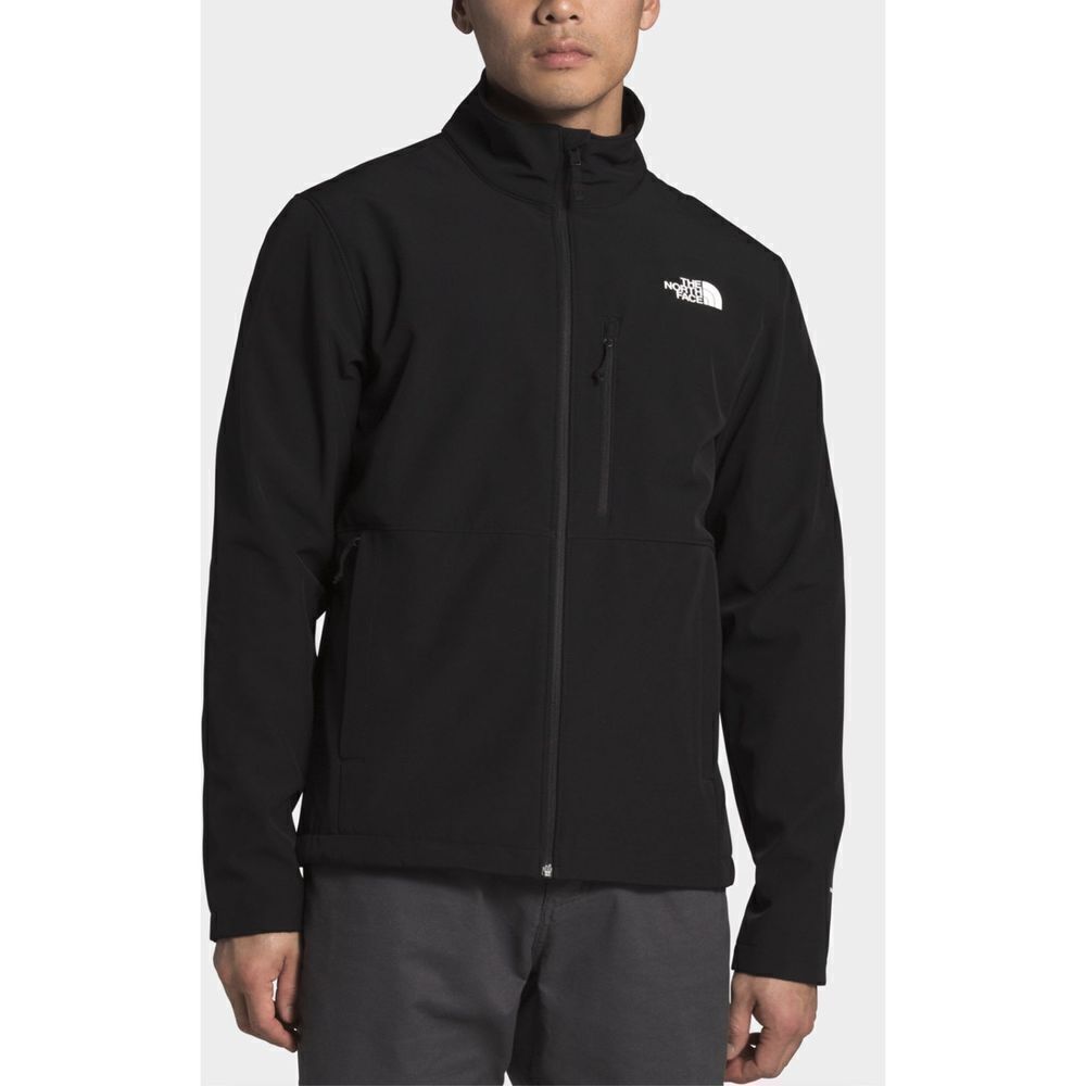 The North Face Mens Full‎ Zip Apex Bionic Windproof Jacket Black Medium